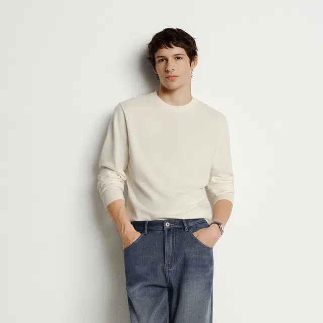 Semir Basic Cashmere Crewneck Sweater