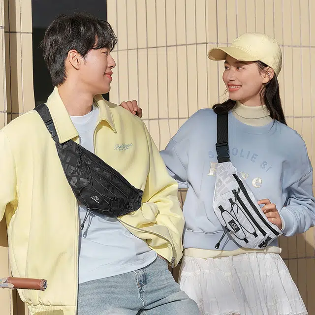 森马 潮流满印轻便 织物 腰包 男女同款情侣款 多色