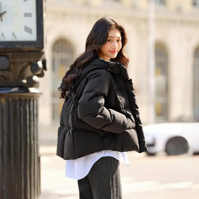 森马 超级植物系列 防水连帽长袖羽绒服 女款