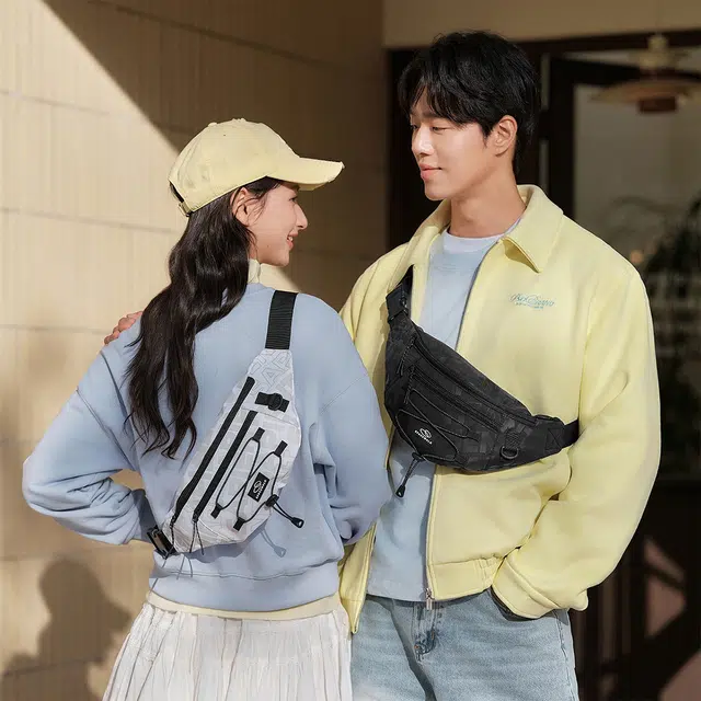 森马 潮流满印轻便 织物 腰包 男女同款情侣款 多色