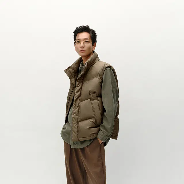 森马 发热三防外套纯色面包服百搭马甲 男