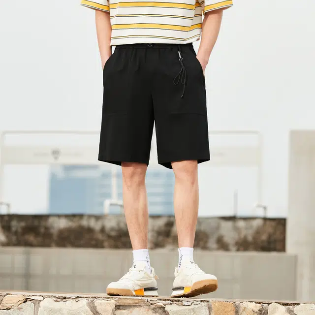 森马 黑科技凉感运动慢跑宽松舒适休闲短裤 男款