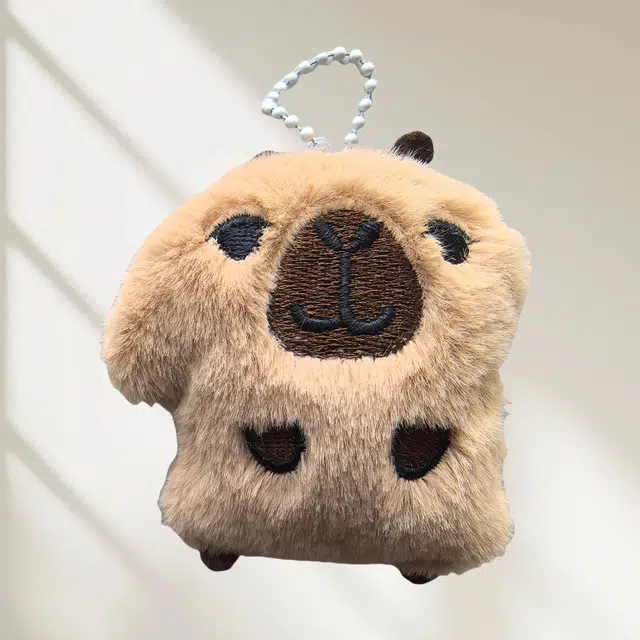 卡皮巴拉小黄豚 卡皮巴拉可爱水豚玩偶书包创意挂饰车挂高级感百搭 毛绒 挂件 男女同款情侣款