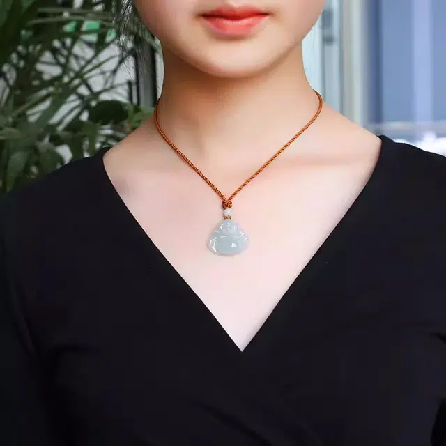静汝玉 小佛公玉佛 弥勒佛翡翠 冰种 吊坠 女款