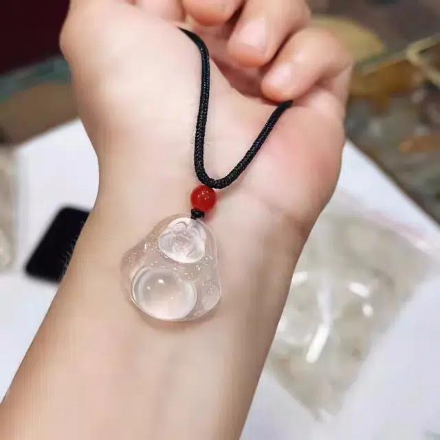 静汝玉 弥勒佛笑佛挂件玉佛佛公 玉髓 吊坠 女款