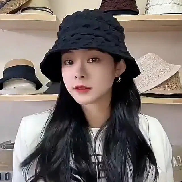 艾佳微 百搭显脸小防晒素颜小清新可爱水桶盆帽 腈纶 渔夫帽 女款