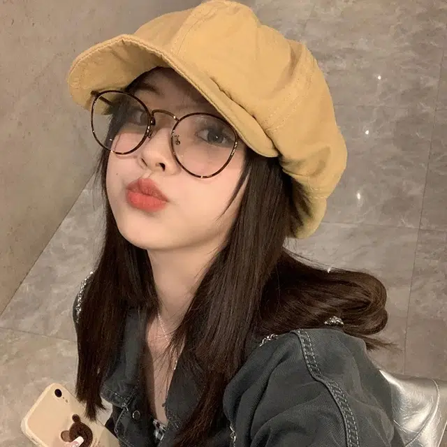 艾佳微 日系复古显脸小云朵 棉麻 贝雷帽 女款