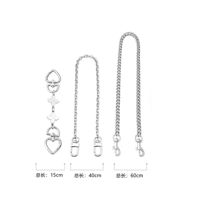 改造酱 叶草装饰链包链 合金 包肩带 女款 直金色/白利色