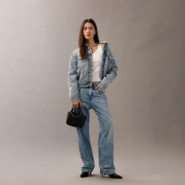 Calvin Klein Letter Tote Bag Medium Black