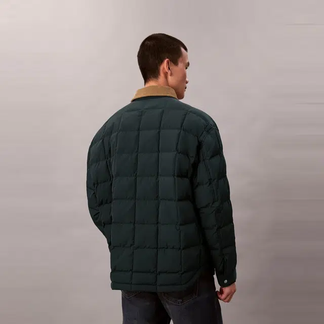 Calvin Klein Colorblock Corduroy Down Jacket