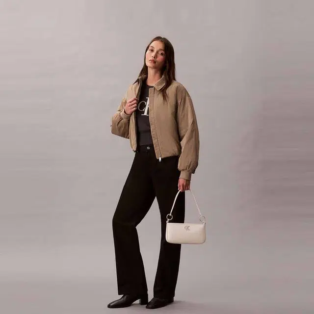 Calvin Klein Shoulder Bag Milk White