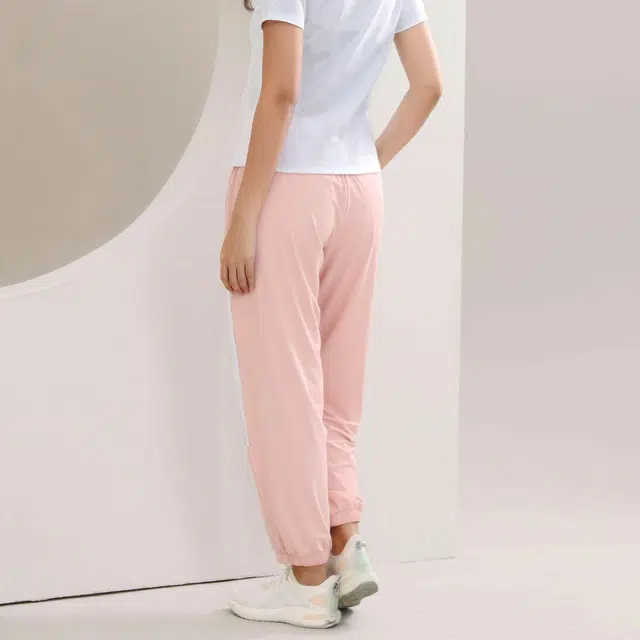 匹克 瑜伽服健身运动服外套粉白运动裤两件套健身套装 女款