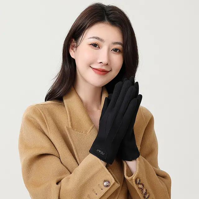 匹克 保暖 可触屏 德绒 手套 男女同款情侣款