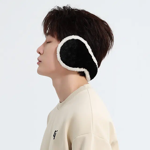 匹克 舒温和暖冬季保暖毛绒韩系 耳罩两件套 聚酯纤维 绒线围巾 男女同款情侣款