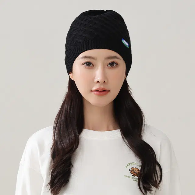 匹克 保暖可爱立体 腈纶 绒线帽 男女同款情侣款