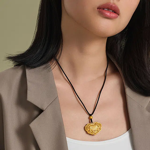 周大福 经典传承系列寓意心想事成 足金 按克计价 黄金项链 男女同款情侣款 赠专属首饰盒
