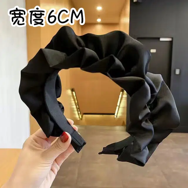 米甜兔  高颅顶褶皱发箍  女款夏季发卡显脸小洗脸头箍