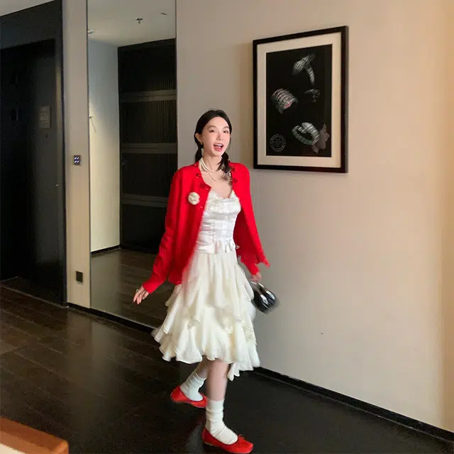 区区欧阳 慵懒风开衫复古舒适针织衫 女款