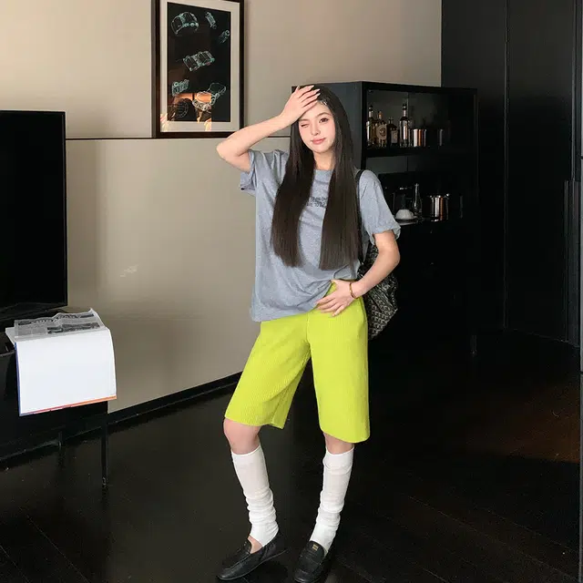 区区欧阳 时尚舒适百搭休闲短裤 女款