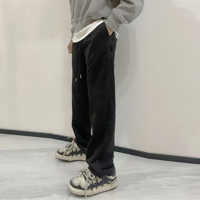 绘承 简约舒适百搭宽松直筒休闲裤 男女同款