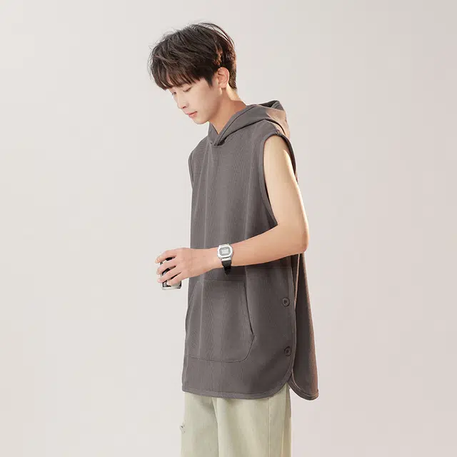 绘承 宽松休闲纯色背心 男女同款