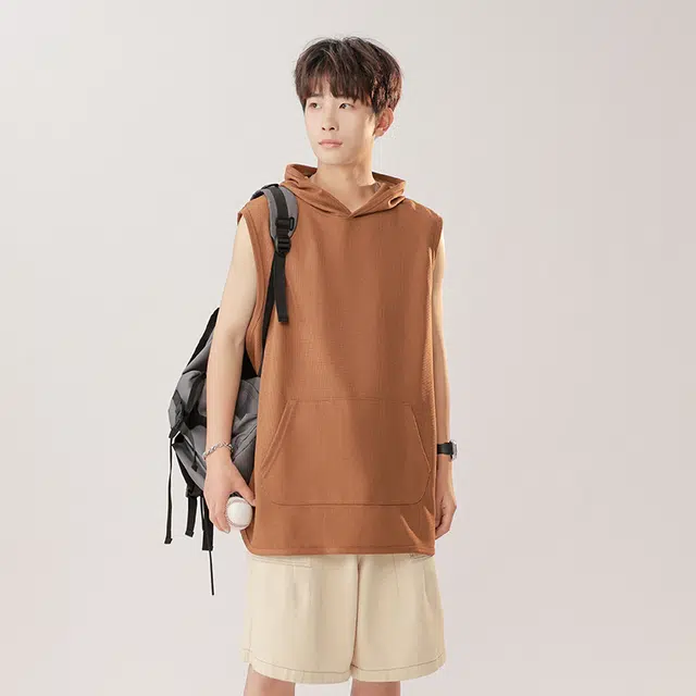 绘承 宽松休闲纯色背心 男女同款