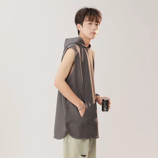 绘承 宽松休闲纯色背心 男女同款
