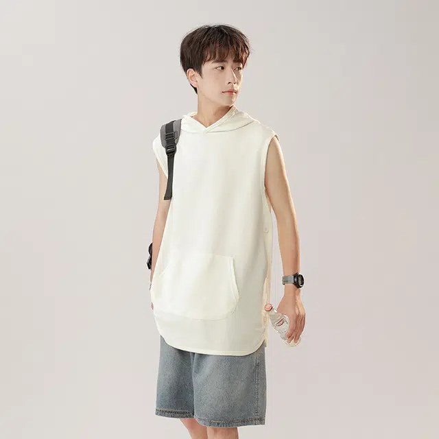 绘承 宽松休闲纯色背心 男女同款
