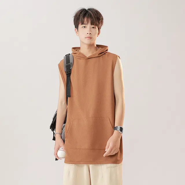 绘承 宽松休闲纯色背心 男女同款