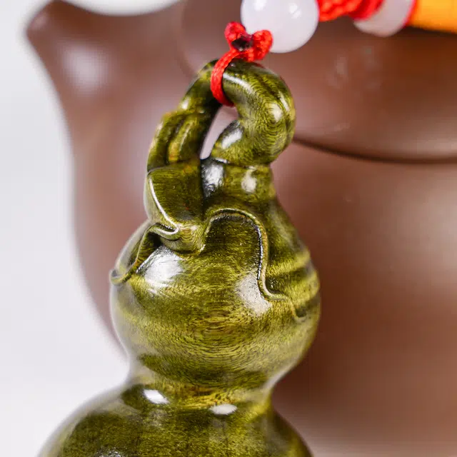 仙友 国潮新中式轻奢高级感【龙头葫芦】随手文玩心想事成万事顺遂财源广进摆件#好运 楠木 木作把件 男女同款情侣款