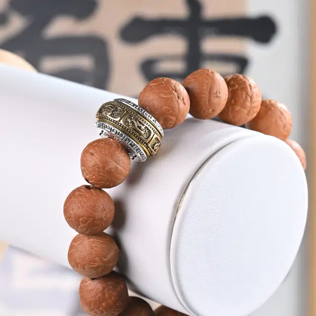 仙友 新中式转运珠 高级文玩 六字箴言 招财纳福 猴头核桃 手串 男女同款情侣款