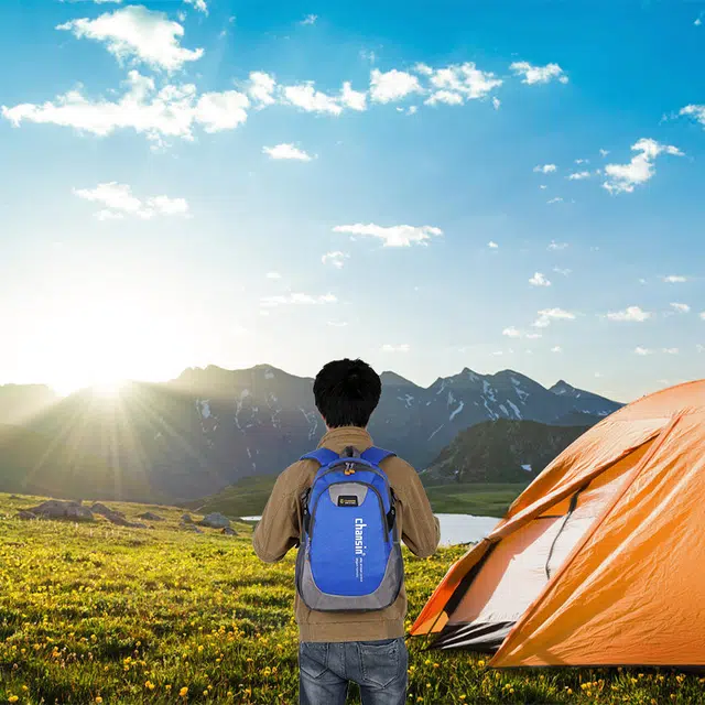 韩版登山包运动休闲包电脑包户外防水商务 尼龙 旅行包 常规 男女同款情侣款 黑色/蓝色/浅蓝色/绿色/桔红色