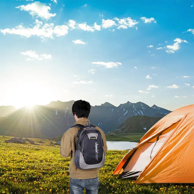 韩版登山包运动休闲包电脑包户外防水商务 尼龙 旅行包 常规 男女同款情侣款 黑色/蓝色/浅蓝色/绿色/桔红色