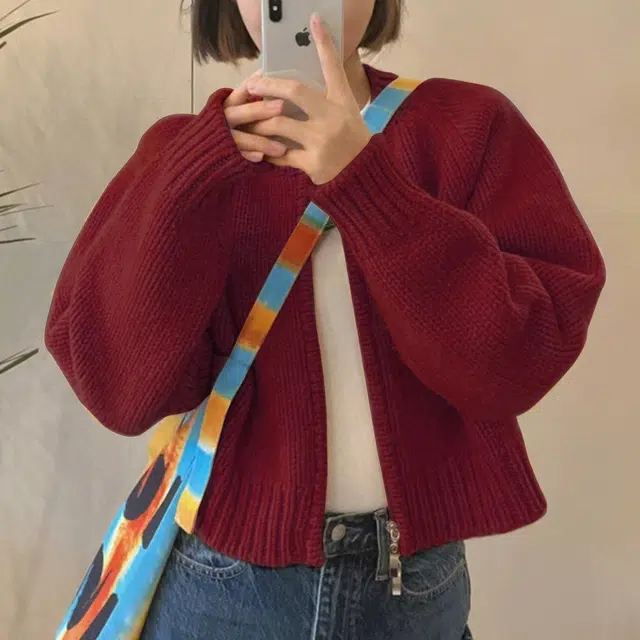 雅羊人 长袖休闲简约毛衣 女款 黑色