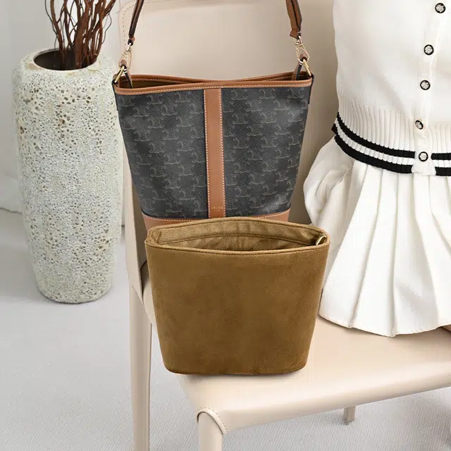 GUYI Celine Bucket Bag Brown