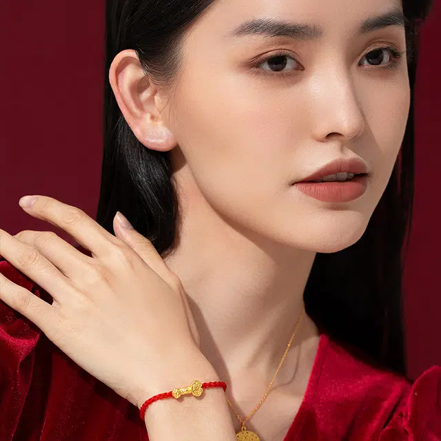 壹仟俩 如意福韵新中式国潮 足金 按克计价 黄金手链 女款