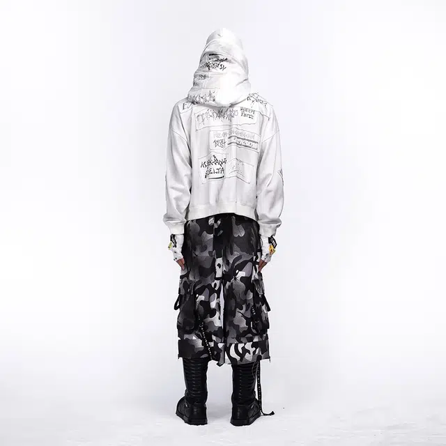 FREE WORLD ORDER Patch Print Zip Hoodie
