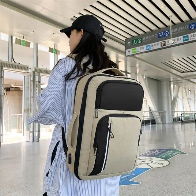 醇龙 牛津布 大容量休闲时尚 双肩包 男女同款情侣款 多色