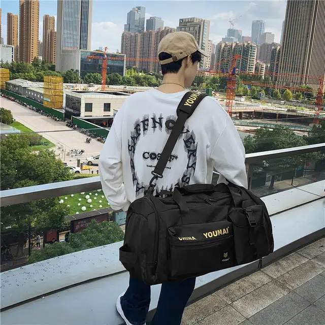 醇龙 大容量  多功能 干湿分离 尼龙 旅行包 男女同款情侣款 多色