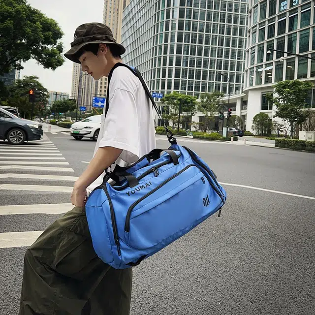 醇龙 干湿分离带独立鞋仓 尼龙 旅行包  男女同款情侣款 多色