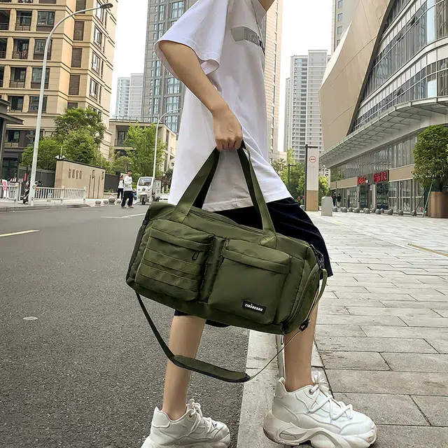 醇龙  尼龙男女通用短途旅行包干湿分离带独立鞋仓手提包多用途大容量单肩斜挎包 多色