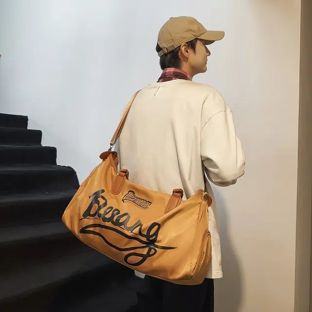 醇龙 干湿分离短途大容量休闲 尼龙布 健身包手提单肩斜挎包旅行包 常规 男女同款情侣款 黑/灰/棕/红