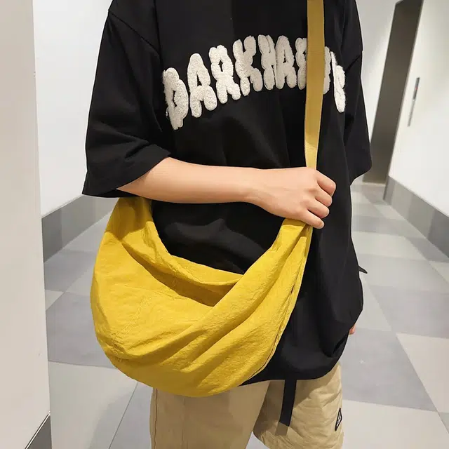 醇龙 轻便休闲简约纯色 尼龙 斜挎包 男女同款情侣款 多色