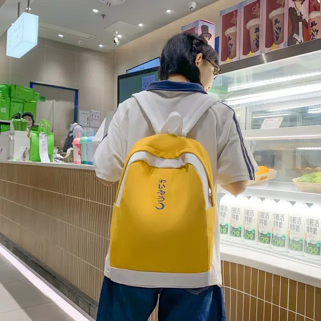 醇龙 简约百搭日系 尼龙 双肩包 女款 多色