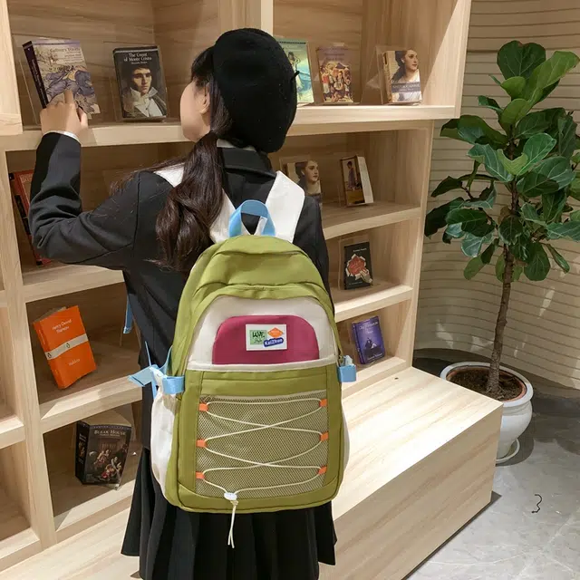 醇龙  尼龙男女通用多色露营多巴胺双肩包电脑大容量
