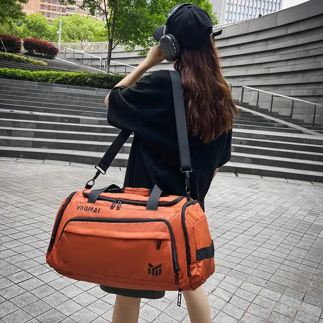 醇龙 简约休闲 多功能 大容量 干湿分离 牛津布 旅行包 男女同款情侣款 多色