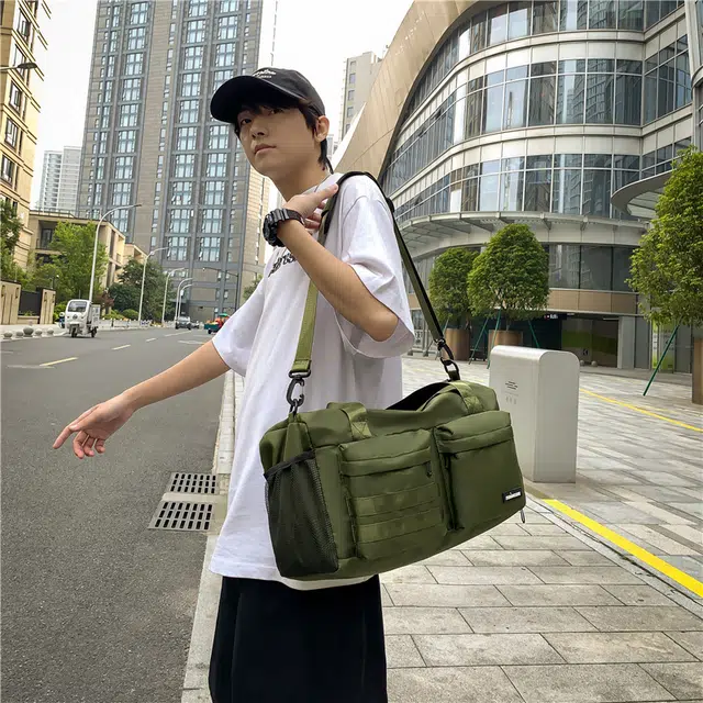 醇龙  尼龙男女通用短途旅行包干湿分离带独立鞋仓手提包多用途大容量单肩斜挎包 多色