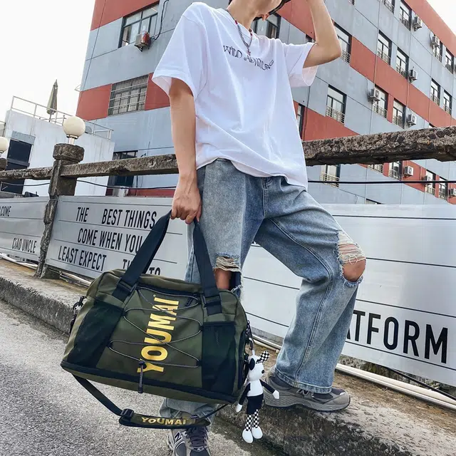 醇龙 多用干湿分离 尼龙 手提包 男女同款情侣款 多色