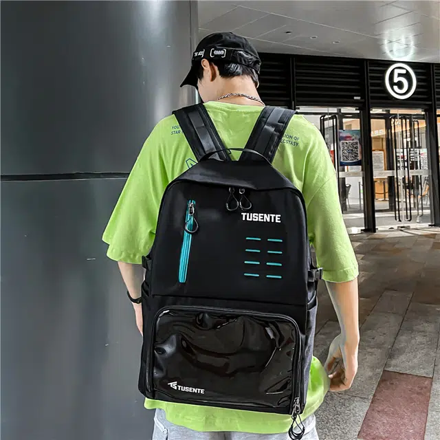 茵初 个性大容量旅行时尚潮流百搭 牛津布 双肩包 常规 男女同款情侣款 多色