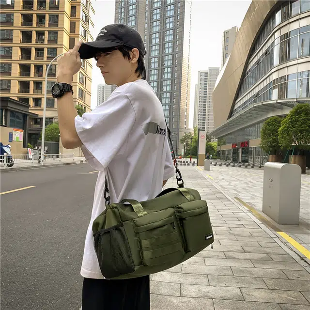 醇龙  尼龙男女通用短途旅行包干湿分离带独立鞋仓手提包多用途大容量单肩斜挎包 多色
